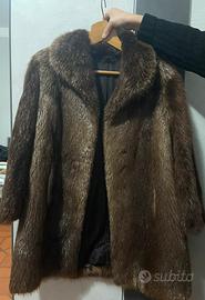 Cappotto vintage in vera pelliccia di visone