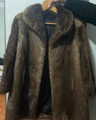 Cappotto vintage in vera pelliccia di visone