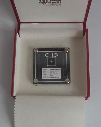 Diamante Naturale 0,10ct Sigillato e certificato 