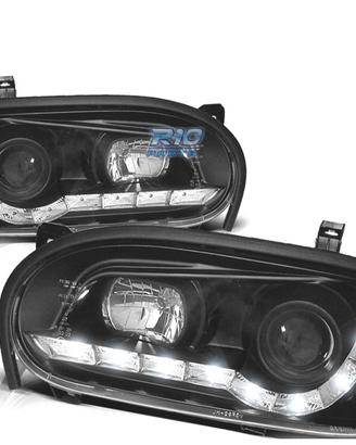 FARI VOLKSWAGEN VW GOLF 3 LED DIURNA NERI
