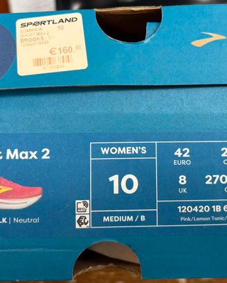 Scarpe da running Brooks Ghost Max 2 tg 42 da donn