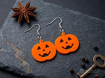 Orecchini Zucca di Halloween – Nuovi / Stampa 3d
