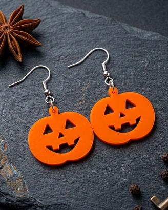 Orecchini Zucca di Halloween – Nuovi / Stampa 3d