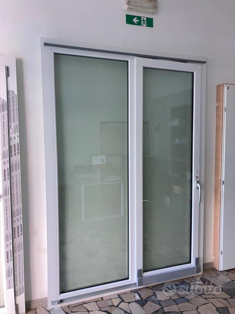 Porte Pieghevoli In PVC Grigio Per Interni, Dimensioni Personalizzate, Porta Scorrevole Con Finestra In Acrilico E Maniglia, Adatte Per Cucina E