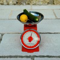 Bilancia da cucina Vintage anni '70 arancione