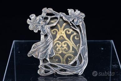 Cornicetta argento 800 vintage