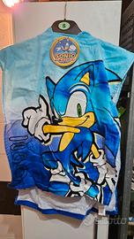 Accappatoio Sonic taglia S per bambini 98cm-116cm