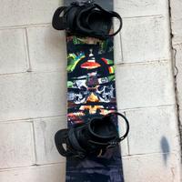 Snowboard lib tech 157w e att. burton cartel 300€