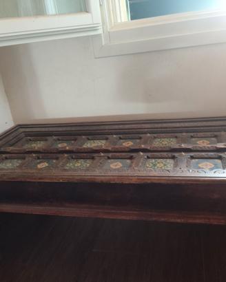 Cassapanca in legno etnico vintage