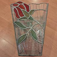 vaso in vetro liberty a piombo