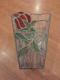 vaso in vetro liberty a piombo