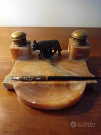 Calamaio antico del ventennio in onice