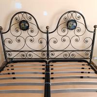 Letto matrimoniale ferro battuto 