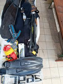 attrezzatura completa sub