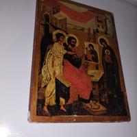 Icona ortodossa San Luca vintage 