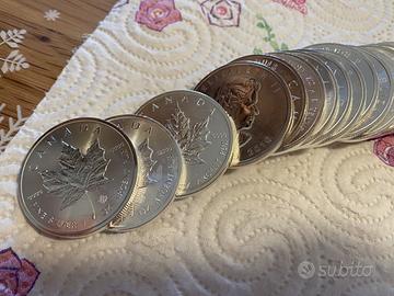 Monete Once Argento 999