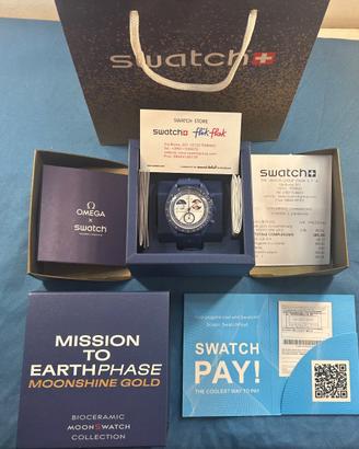 Omega × Swatch Mission to Earthphase Gold