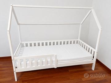 LETTO MONTESSORI A CAPANNA + MATERASSO – 180€