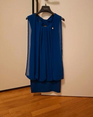 Abito Rinascimento donna color blu acceso taglia s