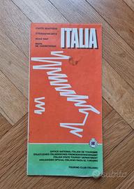 Mappa Stradale Vintage Italia ENIT