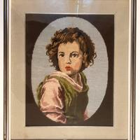 Quandro a mezzo punto “Buon Pastore” di Murillo