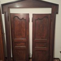 Armadio legno noce massello