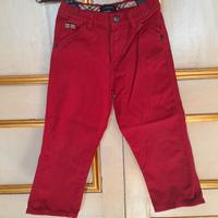 pantalone rosso per bambini originale BURBERRY 