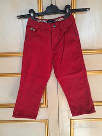 pantalone rosso per bambini originale BURBERRY 