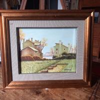 Dipinto ad olio. Paesaggio. D. Mancia.