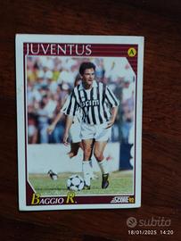 carta rara Roberto Baggio Juventus 