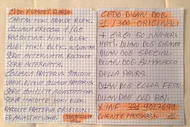 Fumetti Tex Diabolik Miki Dylan Dog