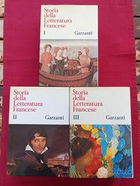 Collana 3 vol. "Storia Letteratura Francese" 1985