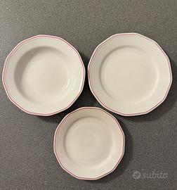Servizio piatti ceramica