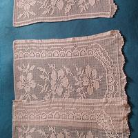 Set 4 Pezzi Uncinetto Filet - Nuovi, Mai Usati 