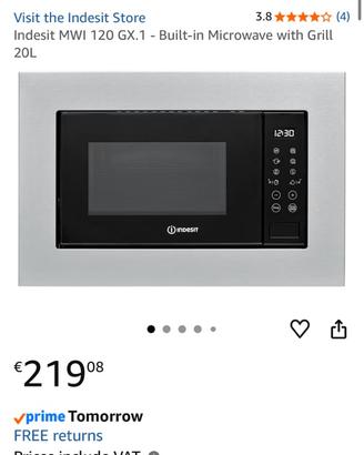 Microonde indesit da incasso