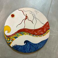 Piatto ceramica di Vietri firmato