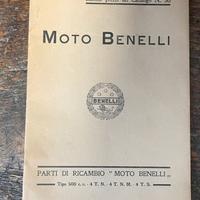 Listino prezzi parti ricambio Moto Benelli anni 30