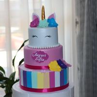 Torta scenografica per compleanno tema unicorno