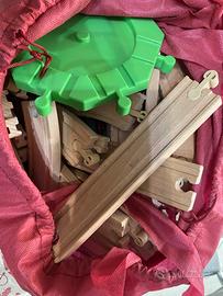 Binari pista legno trenino ikea