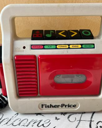 Registratore Fischer Price 3808 vintage X RICAMBI