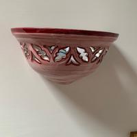 Plafoniera da parete in ceramica Caltagirone