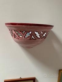 Plafoniera da parete in ceramica Caltagirone