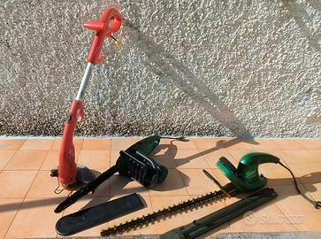 MOTOSEGA+ TAGLIASIEPI+ DECESPUGLIATORE IN BLOCCO