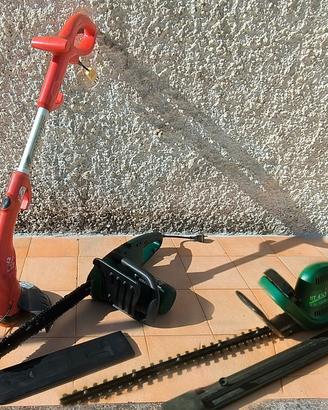 MOTOSEGA+ TAGLIASIEPI+ DECESPUGLIATORE IN BLOCCO