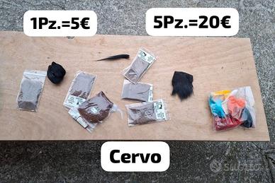 materiale per la costruzione di stremer e mosche 