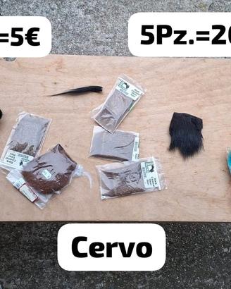 materiale per la costruzione di stremer e mosche 