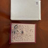 Rubrica da tavolo con copertina in argento