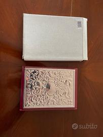 Rubrica da tavolo con copertina in argento