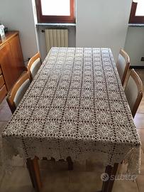 Grande tovaglia vintage copritavolo