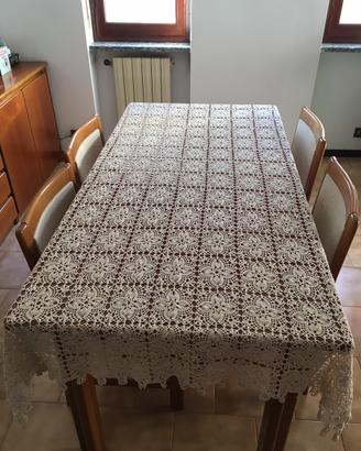 Grande tovaglia vintage copritavolo